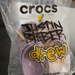 NWT Crocs X Bieber